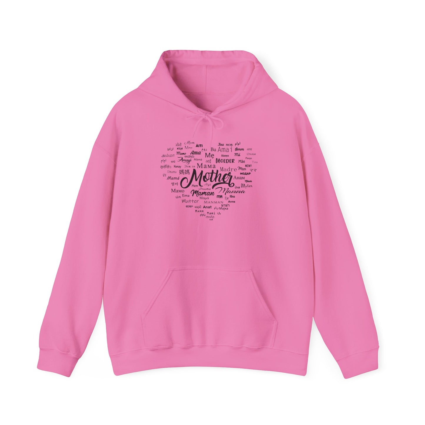 Mother's Day Heart Sweatshirt, Cozy Gift for Mom, Unisex Hoodie, Mother's Love Apparel, Family Celebration Wear, Heartfelt Gift Idea