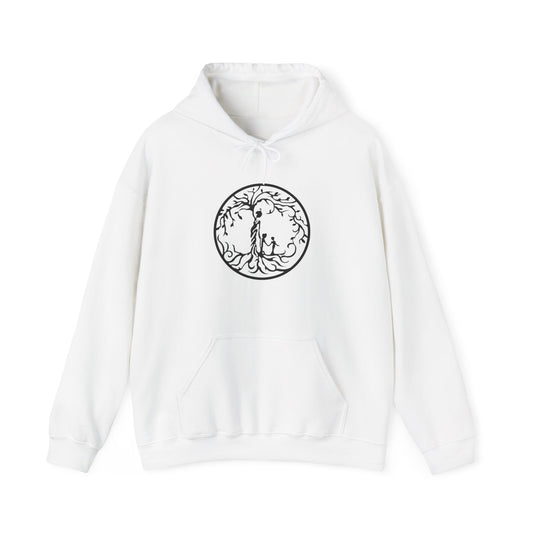 Tree of Life two children Unisex Hooded Sweatshirt | Cozy, Stylish, Perfect Gift, Eco-Friendly Apparel, Annual Gatherings