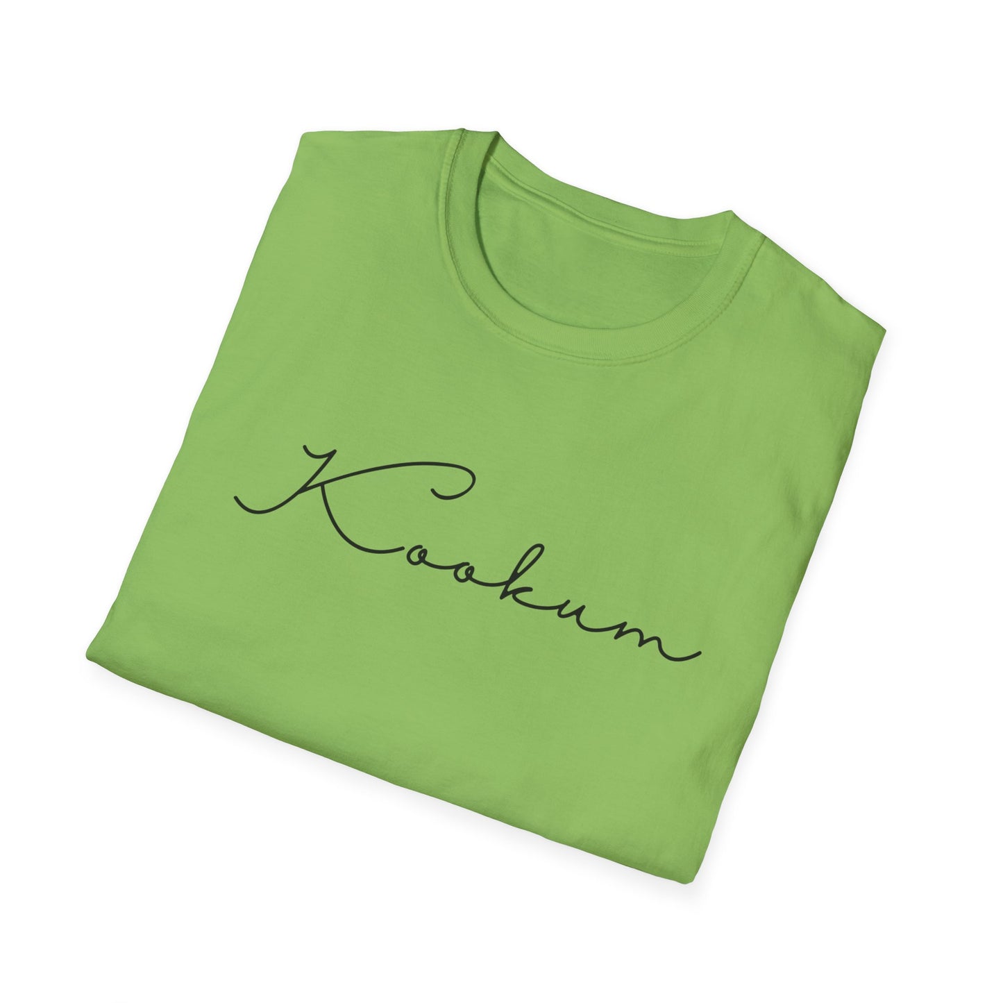 Kookum Unisex Softstyle T-Shirt, Gift for Grandmother, Mother's Day, Comfortable Casual Wear, Family Reunion, Birthday Gift