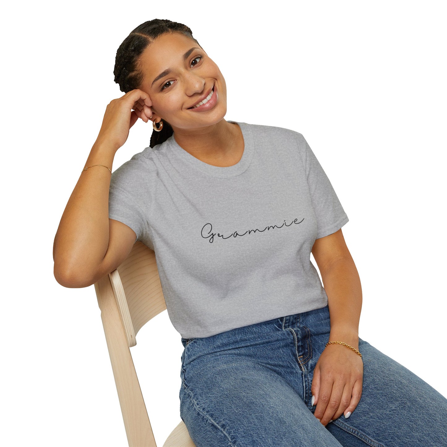 Grammie Unisex Softstyle T-Shirt, Gift for Grandma, Family Reunion Tee, Personalized Mother's Day Shirt, Cozy Everyday Wear