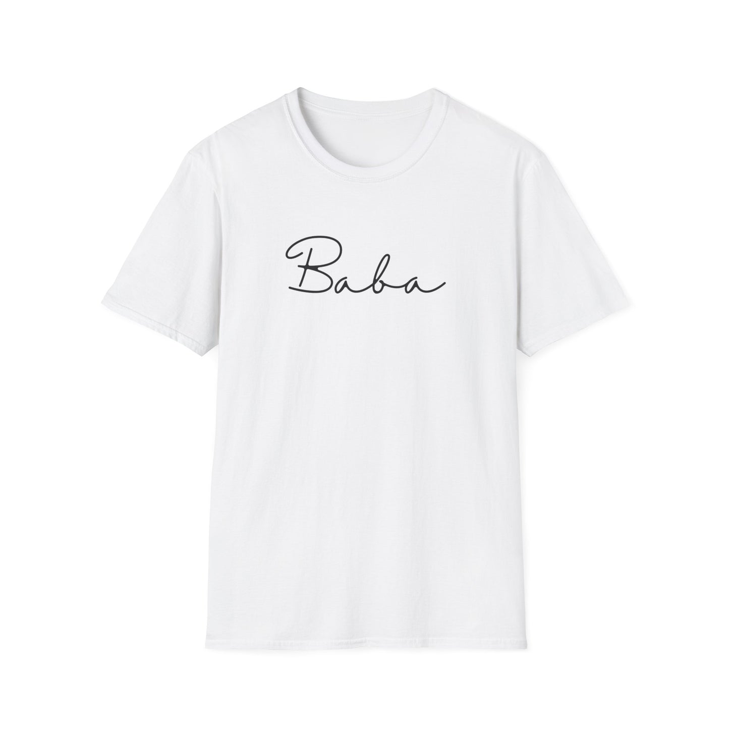 Baba Unisex Softstyle T-Shirt, Perfect Gift for Family Gatherings, Cute Baba Shirt, Celebrations, Cozy Casual Wear