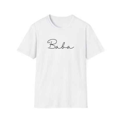 Baba Unisex Softstyle T-Shirt, Perfect Gift for Family Gatherings, Cute Baba Shirt, Celebrations, Cozy Casual Wear