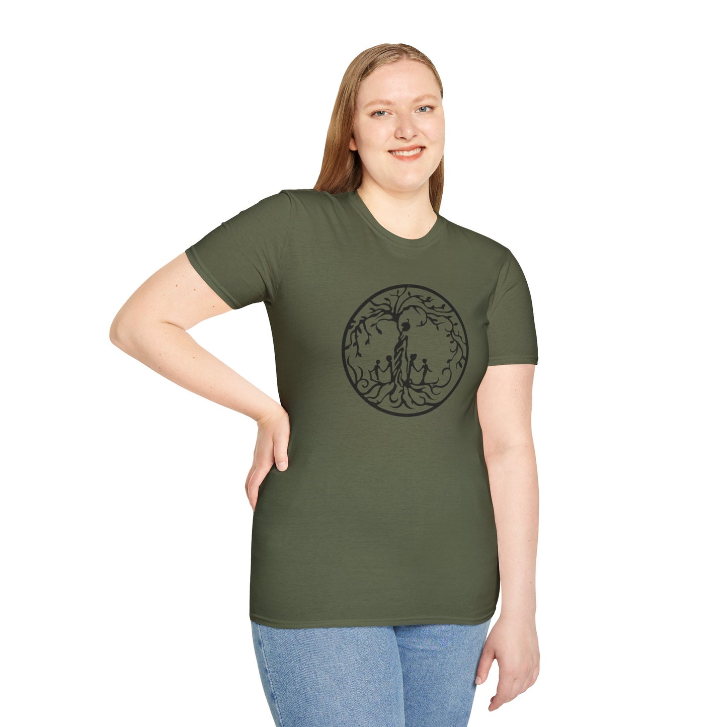 Tree of Life Four Children Unisex Softstyle T-Shirt, Tree of Life Graphic Tee, Eco-Friendly Apparel, Perfect Gift for Nature Lovers, Casual Wear, [...]
