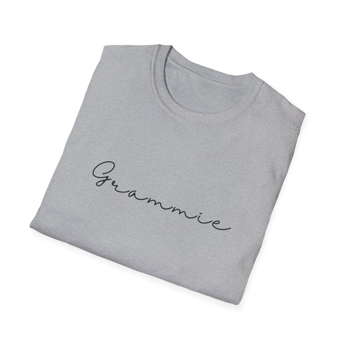 Grammie Unisex Softstyle T-Shirt, Gift for Grandma, Family Reunion Tee, Personalized Mother's Day Shirt, Cozy Everyday Wear