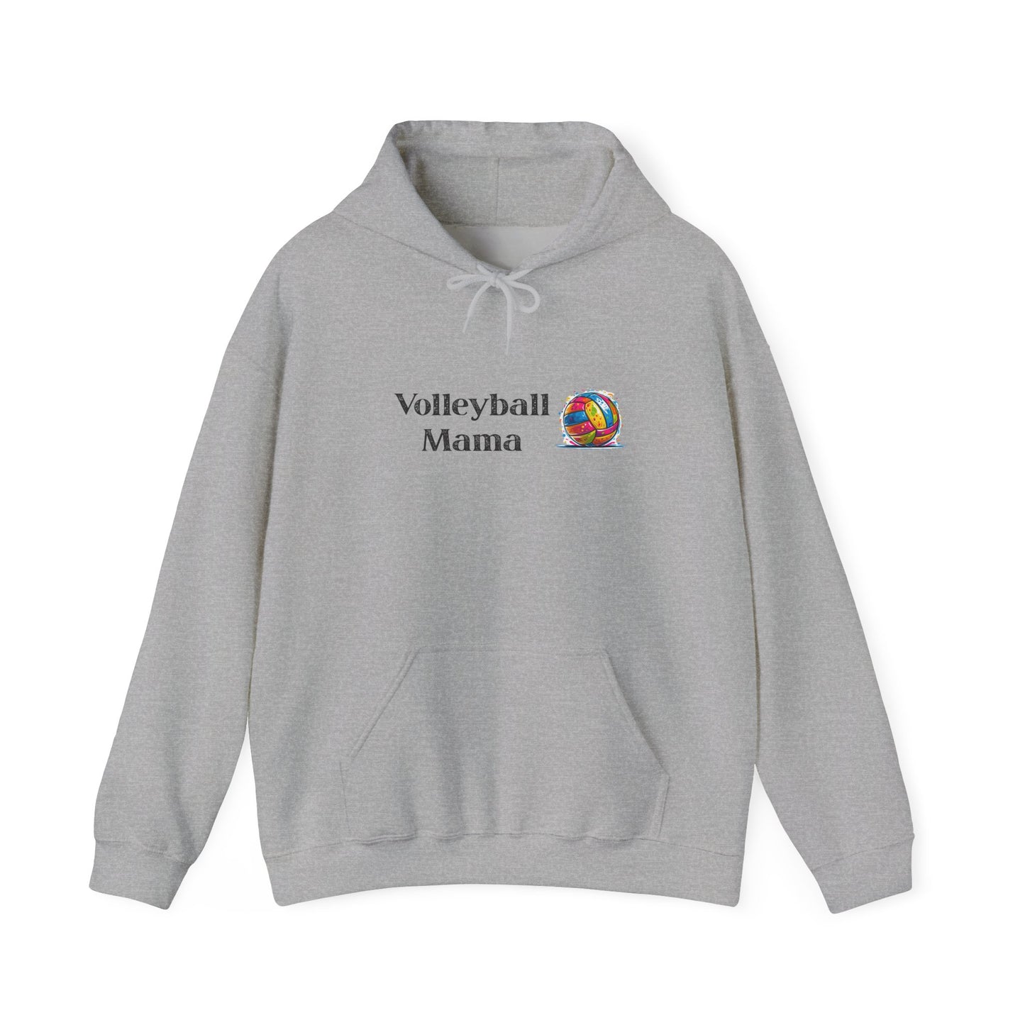 Volleyball Mama Hoodie - Cozy Sweatshirt for Sports Lovers, Gift for Moms, Beach Day Apparel, Team Spirit Wear, Summer Fun