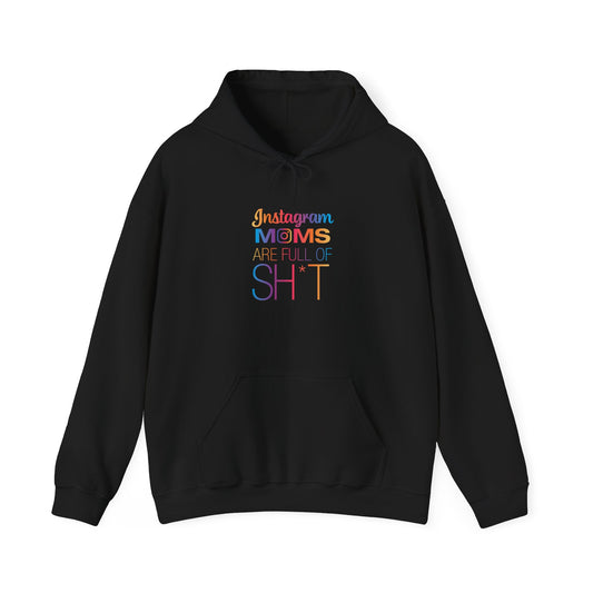 Instagram Moms Hooded Sweatshirt, Funny Mom Gift, Unisex Hoodie, Casual Wear, Gift for Her, Mother's Day Gift, Everyday Comfort