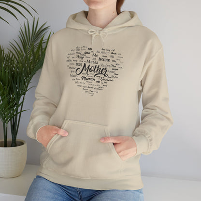 Mother's Day Heart Sweatshirt, Cozy Gift for Mom, Unisex Hoodie, Mother's Love Apparel, Family Celebration Wear, Heartfelt Gift Idea