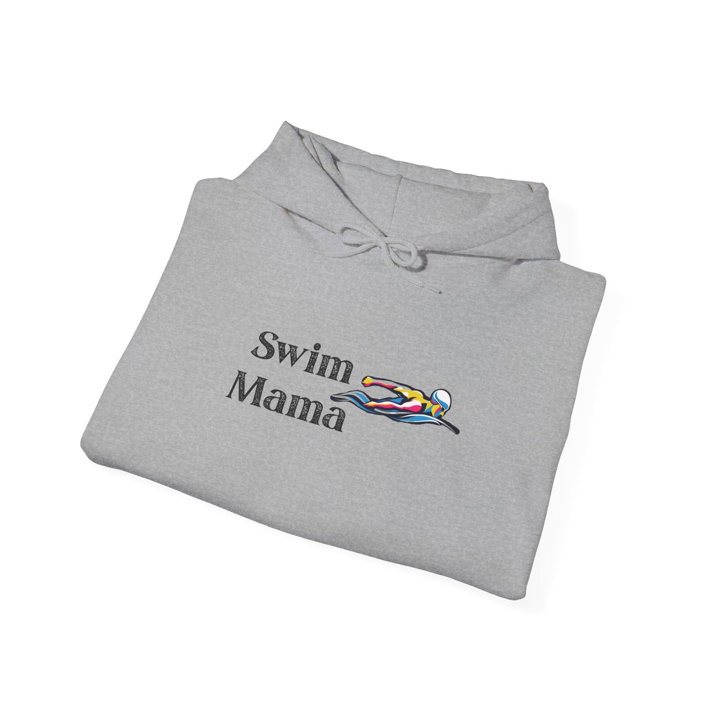 Swim Mama Hoodie - Cozy Swimwear Lover's Sweatshirt, Perfect Gift for Moms, Beach Days, Summer Holidays, Swim Class