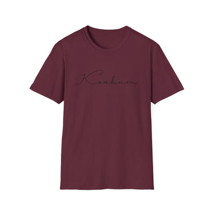 Kookum Unisex Softstyle T-Shirt, Gift for Grandmother, Mother's Day, Comfortable Casual Wear, Family Reunion, Birthday Gift