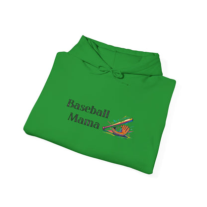 Baseball Mama Hooded Sweatshirt | Sports Apparel, Gift for Moms, Cozy Hoodie, Casual Wear, Parenting Merchandise