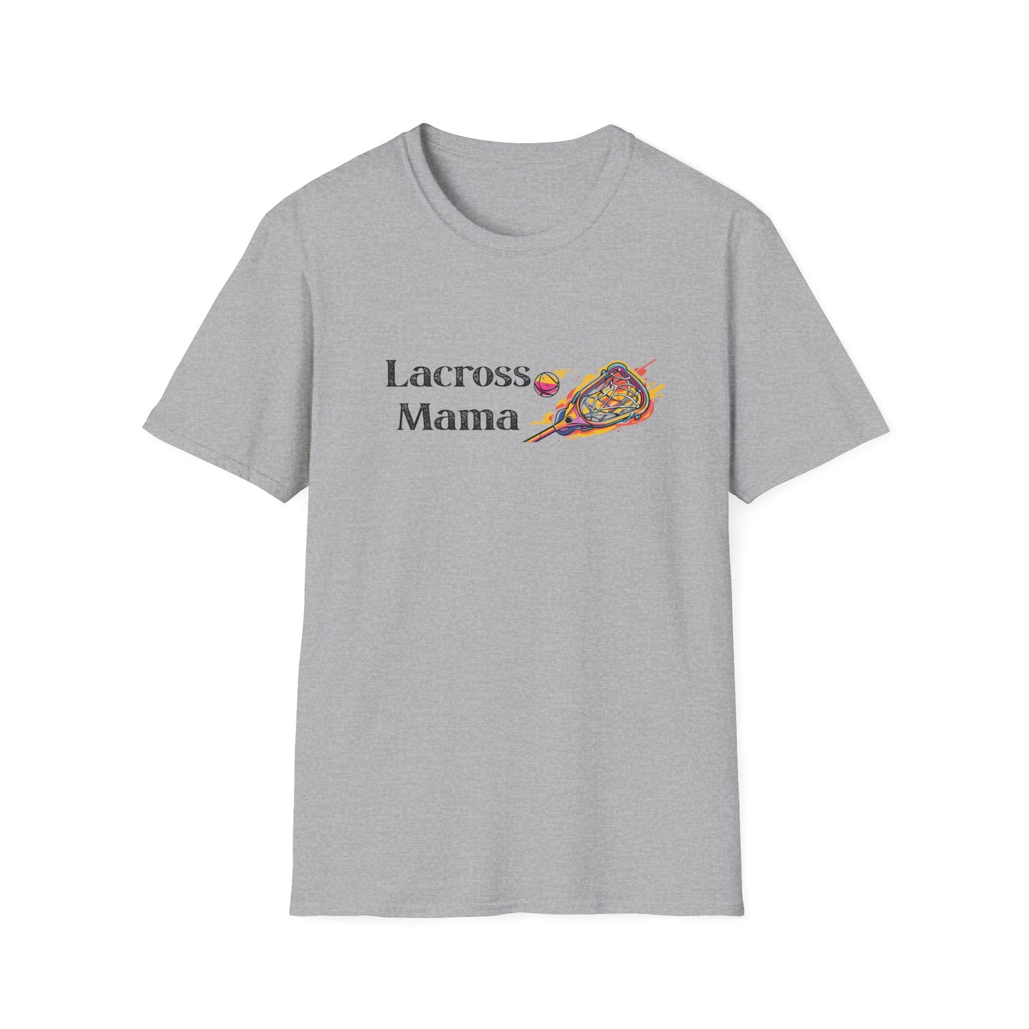 Lacrosse Mama T-Shirt, Gift for Lacrosse Moms, Softstyle Tee, Sports Apparel, Women's Casual Shirt, Mother's Day Gift