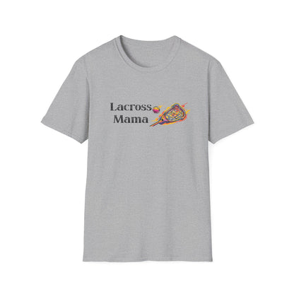 Lacrosse Mama T-Shirt, Gift for Lacrosse Moms, Softstyle Tee, Sports Apparel, Women's Casual Shirt, Mother's Day Gift