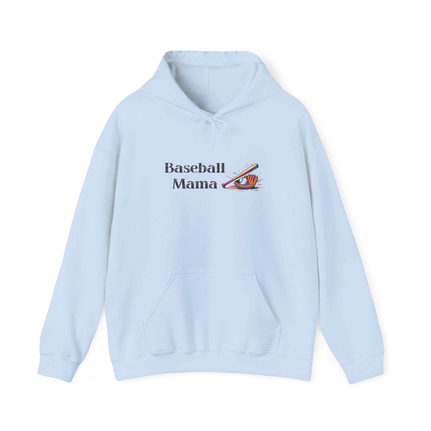 Baseball Mama Hooded Sweatshirt | Sports Apparel, Gift for Moms, Cozy Hoodie, Casual Wear, Parenting Merchandise
