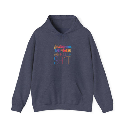 Instagram Moms Hooded Sweatshirt, Funny Mom Gift, Unisex Hoodie, Casual Wear, Gift for Her, Mother's Day Gift, Everyday Comfort
