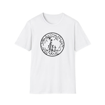 Tree of Life Three Children Unisex Softstyle T-Shirt, Eco-Friendly Gift, Casual Wear, Tree Design Tee, Unique Graphic Shirt