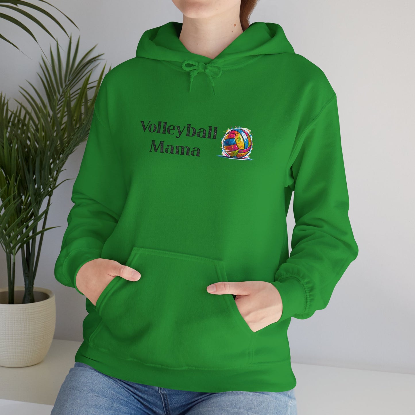 Volleyball Mama Hoodie - Cozy Sweatshirt for Sports Lovers, Gift for Moms, Beach Day Apparel, Team Spirit Wear, Summer Fun