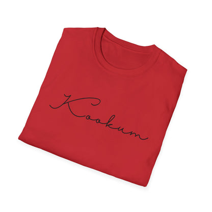 Kookum Unisex Softstyle T-Shirt, Gift for Grandmother, Mother's Day, Comfortable Casual Wear, Family Reunion, Birthday Gift