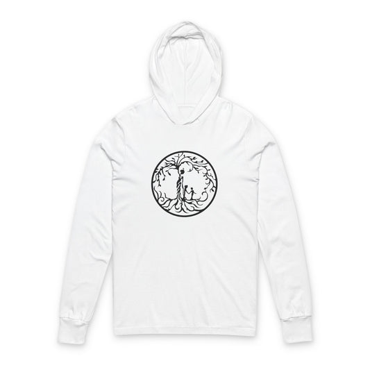 Tree of Life Two Children Design Hooded Long Sleeve Tee - Perfect for Outdoor Enthusiasts, Gifts, Casual Wear, Nature Lovers, Cozy Style