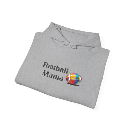 Football Mama Hooded Sweatshirt, Unisex Hoodie for Sports Moms, Gift for Football Lovers, Cozy Athletic Apparel, Game Day Outfit