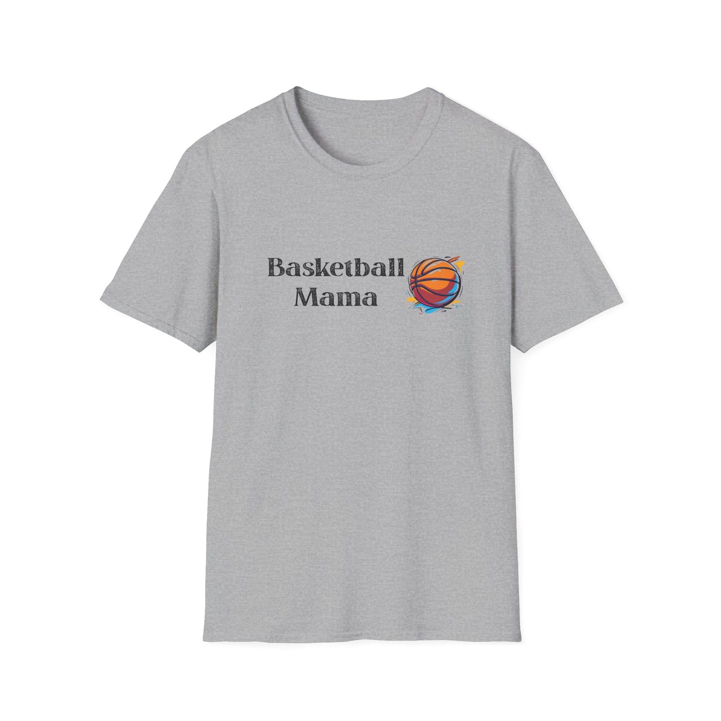 Basketball Mama Unisex Softstyle T-Shirt | Perfect Gift for Sports Moms | Birthday, Mother's Day, Sports Events, Game Day!