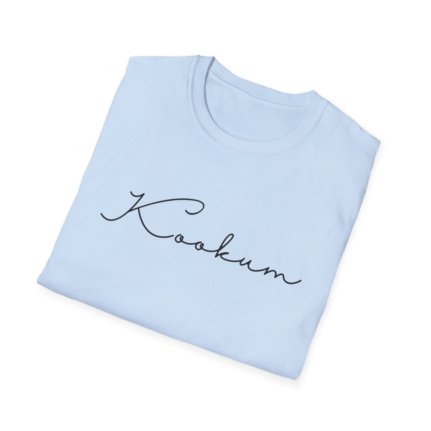 Kookum Unisex Softstyle T-Shirt, Gift for Grandmother, Mother's Day, Comfortable Casual Wear, Family Reunion, Birthday Gift