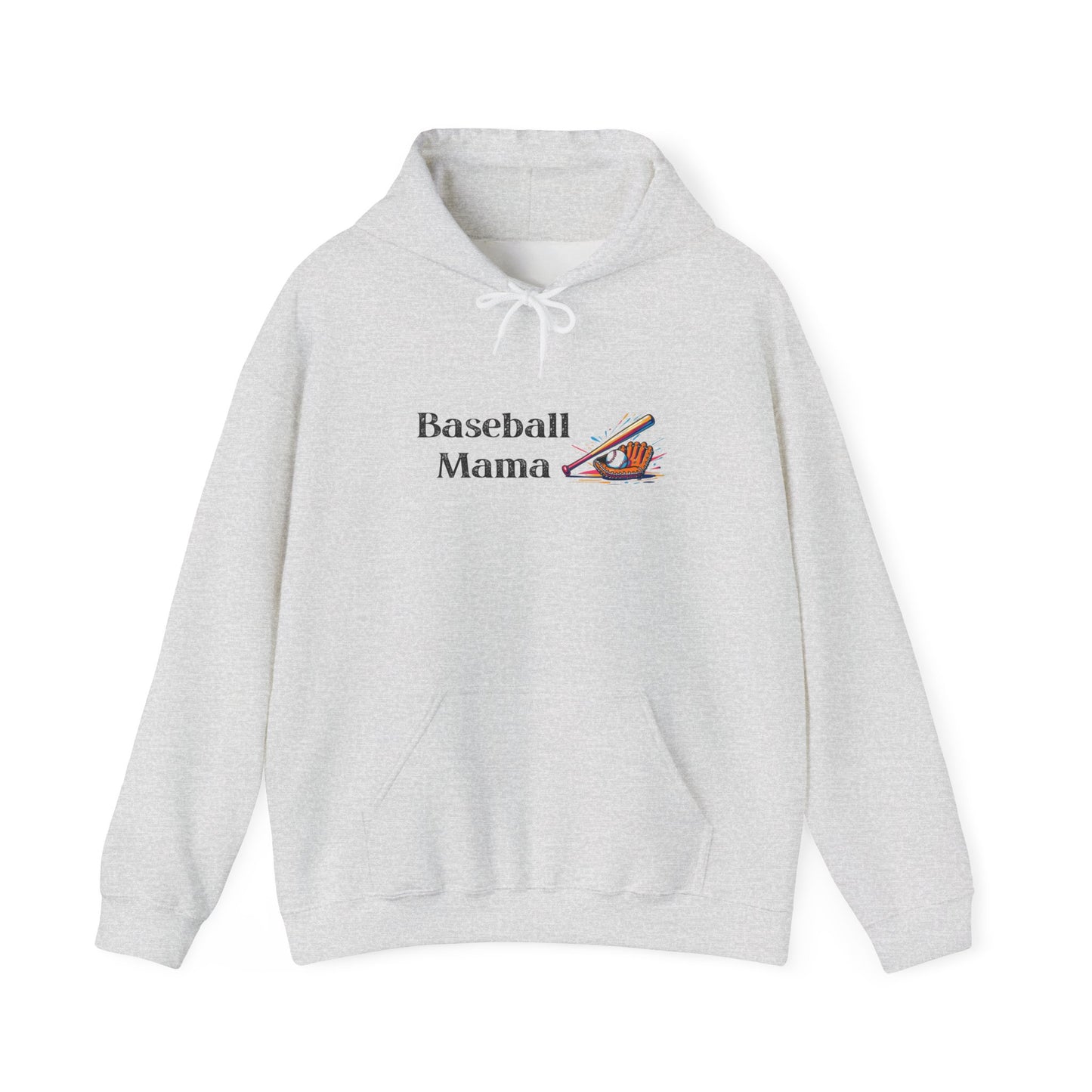 Baseball Mama Hooded Sweatshirt | Sports Apparel, Gift for Moms, Cozy Hoodie, Casual Wear, Parenting Merchandise