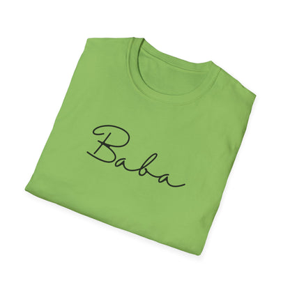 Baba Unisex Softstyle T-Shirt, Perfect Gift for Family Gatherings, Cute Baba Shirt, Celebrations, Cozy Casual Wear