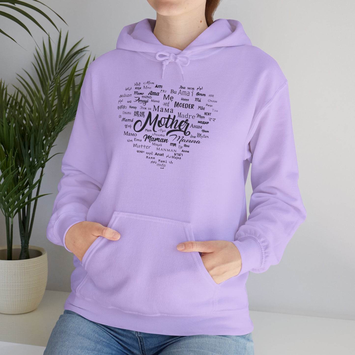 Mother's Day Heart Sweatshirt, Cozy Gift for Mom, Unisex Hoodie, Mother's Love Apparel, Family Celebration Wear, Heartfelt Gift Idea