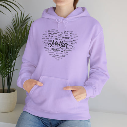 Mother's Day Heart Sweatshirt, Cozy Gift for Mom, Unisex Hoodie, Mother's Love Apparel, Family Celebration Wear, Heartfelt Gift Idea
