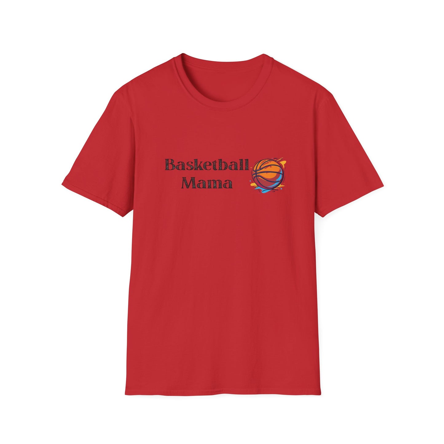 Basketball Mama Unisex Softstyle T-Shirt | Perfect Gift for Sports Moms | Birthday, Mother's Day, Sports Events, Game Day!