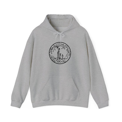 Tree of Life two children Unisex Hooded Sweatshirt | Cozy, Stylish, Perfect Gift, Eco-Friendly Apparel, Annual Gatherings