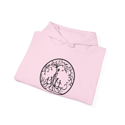 Tree of Life Four Children Hoodie, Cozy Sweatshirt for Animal Lovers, Gift for Birthdays, Holidays, Nature Lovers Apparel