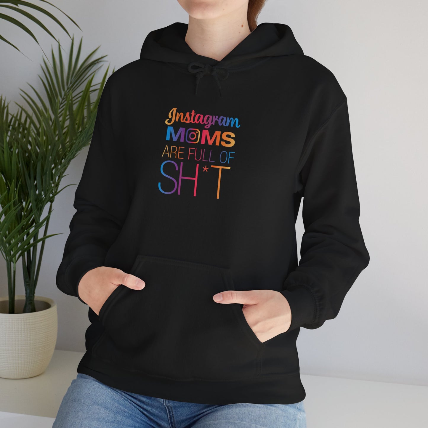 Instagram Moms Hooded Sweatshirt, Funny Mom Gift, Unisex Hoodie, Casual Wear, Gift for Her, Mother's Day Gift, Everyday Comfort
