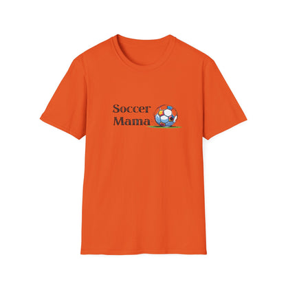 Soccer Mama T-Shirt | Unisex Softstyle Tee for Sports Moms, Gift for Soccer Lovers, Casual Wear, Team Spirit, Birthday Present