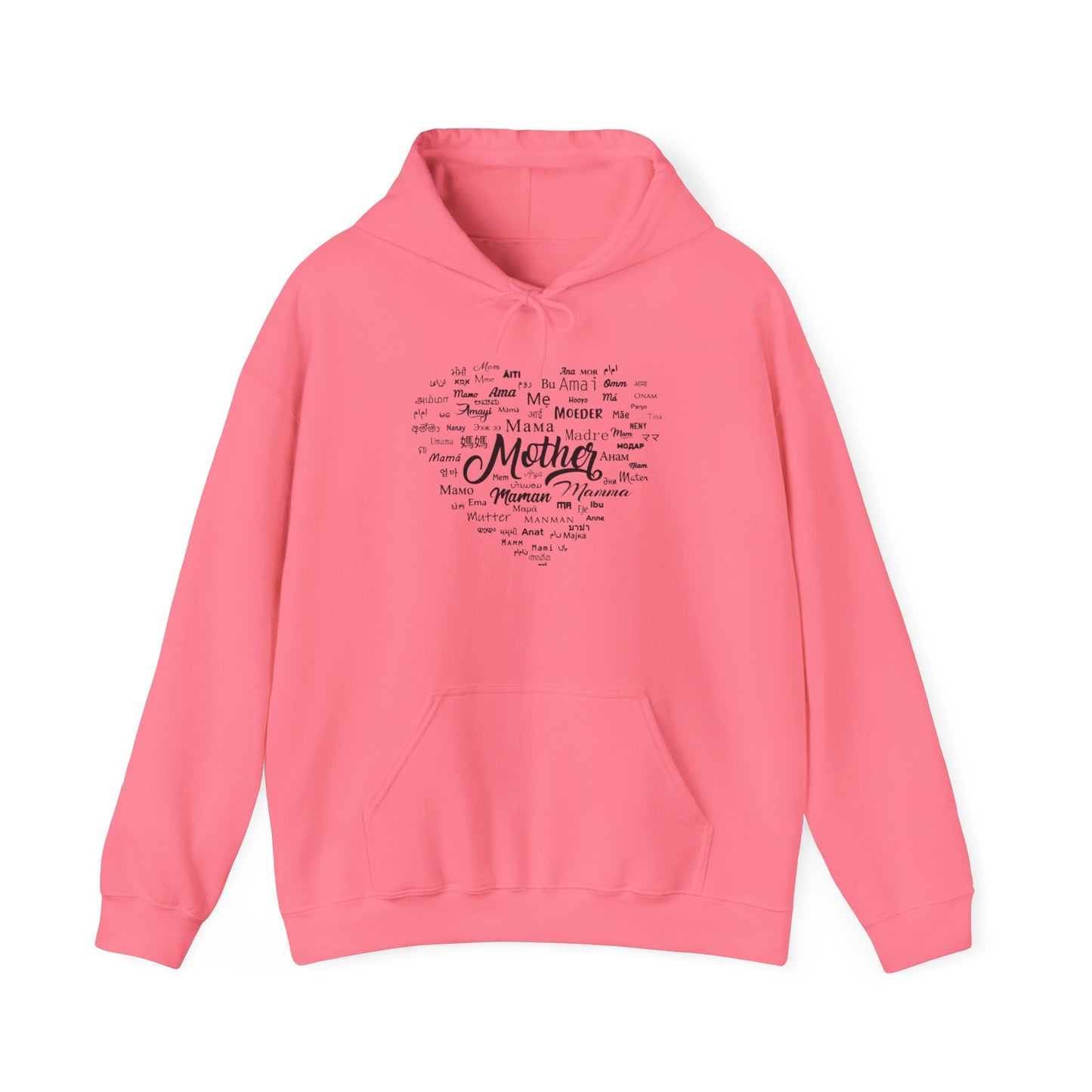 Mother's Day Heart Sweatshirt, Cozy Gift for Mom, Unisex Hoodie, Mother's Love Apparel, Family Celebration Wear, Heartfelt Gift Idea