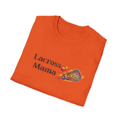 Lacrosse Mama T-Shirt, Gift for Lacrosse Moms, Softstyle Tee, Sports Apparel, Women's Casual Shirt, Mother's Day Gift