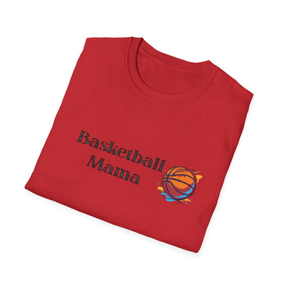Basketball Mama Unisex Softstyle T-Shirt | Perfect Gift for Sports Moms | Birthday, Mother's Day, Sports Events, Game Day!