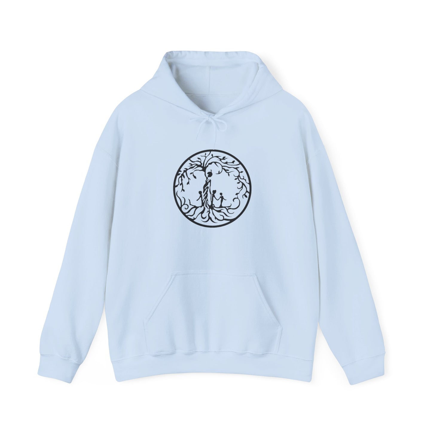 Tree of Life Three Children Unisex Hoodie | Cozy Illustration for Nature Lovers, Gift for Adventurers, Sustainable Fashion, Everyday Wear