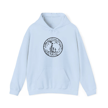 Tree of Life Three Children Unisex Hoodie | Cozy Illustration for Nature Lovers, Gift for Adventurers, Sustainable Fashion, Everyday Wear