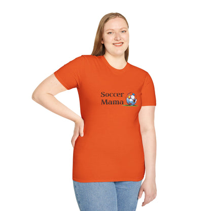 Soccer Mama T-Shirt | Unisex Softstyle Tee for Sports Moms, Gift for Soccer Lovers, Casual Wear, Team Spirit, Birthday Present