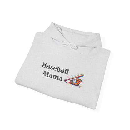 Baseball Mama Hooded Sweatshirt | Sports Apparel, Gift for Moms, Cozy Hoodie, Casual Wear, Parenting Merchandise