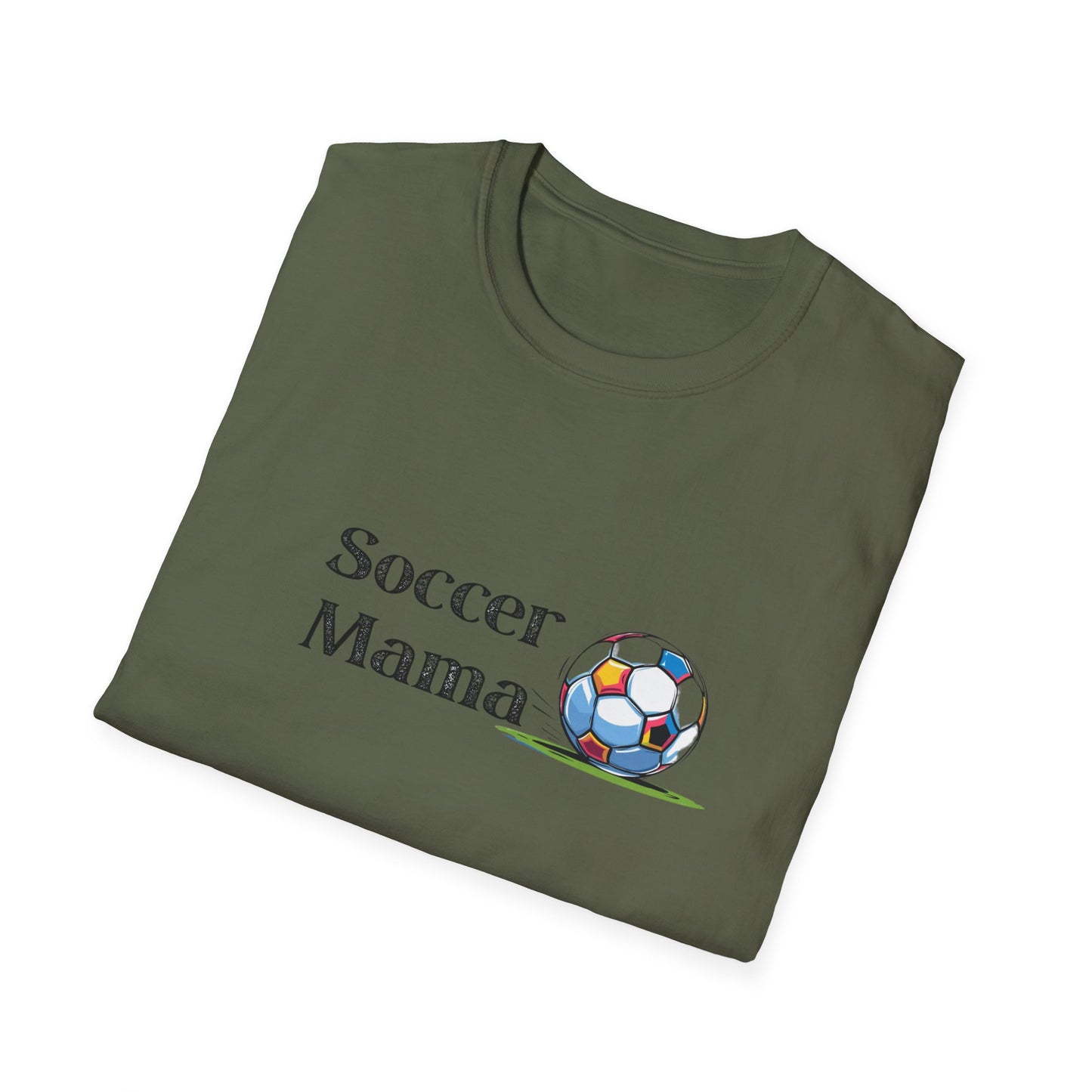 Soccer Mama T-Shirt | Unisex Softstyle Tee for Sports Moms, Gift for Soccer Lovers, Casual Wear, Team Spirit, Birthday Present