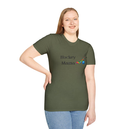 Hockey Mama T-Shirt, Unisex Hockey Tee, Sports Mom Shirt, Athletic Gift, Ice Hockey Apparel, Game Day Outfit