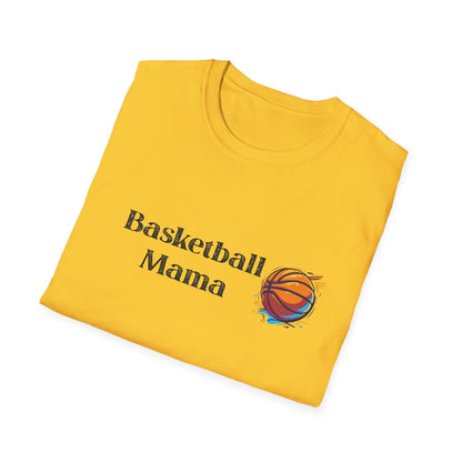 Basketball Mama Unisex Softstyle T-Shirt | Perfect Gift for Sports Moms | Birthday, Mother's Day, Sports Events, Game Day!