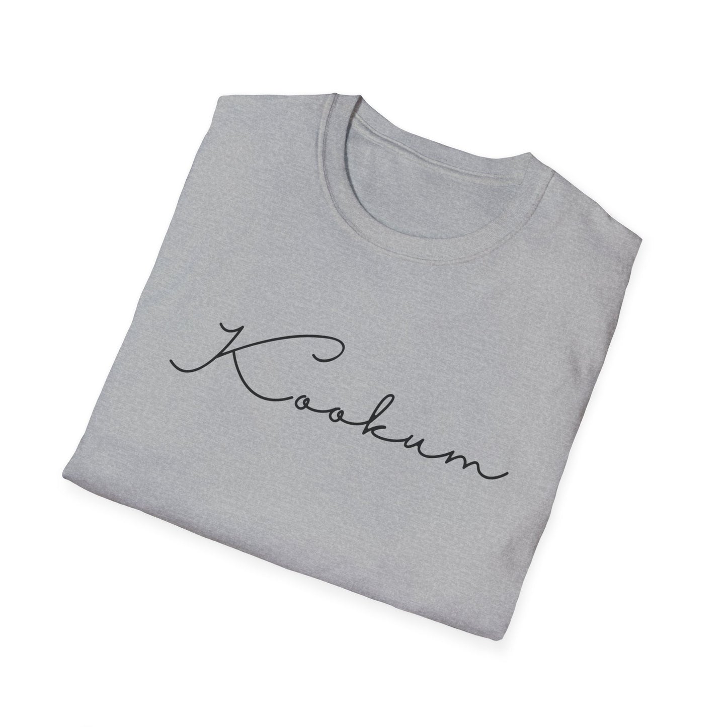 Kookum Unisex Softstyle T-Shirt, Gift for Grandmother, Mother's Day, Comfortable Casual Wear, Family Reunion, Birthday Gift