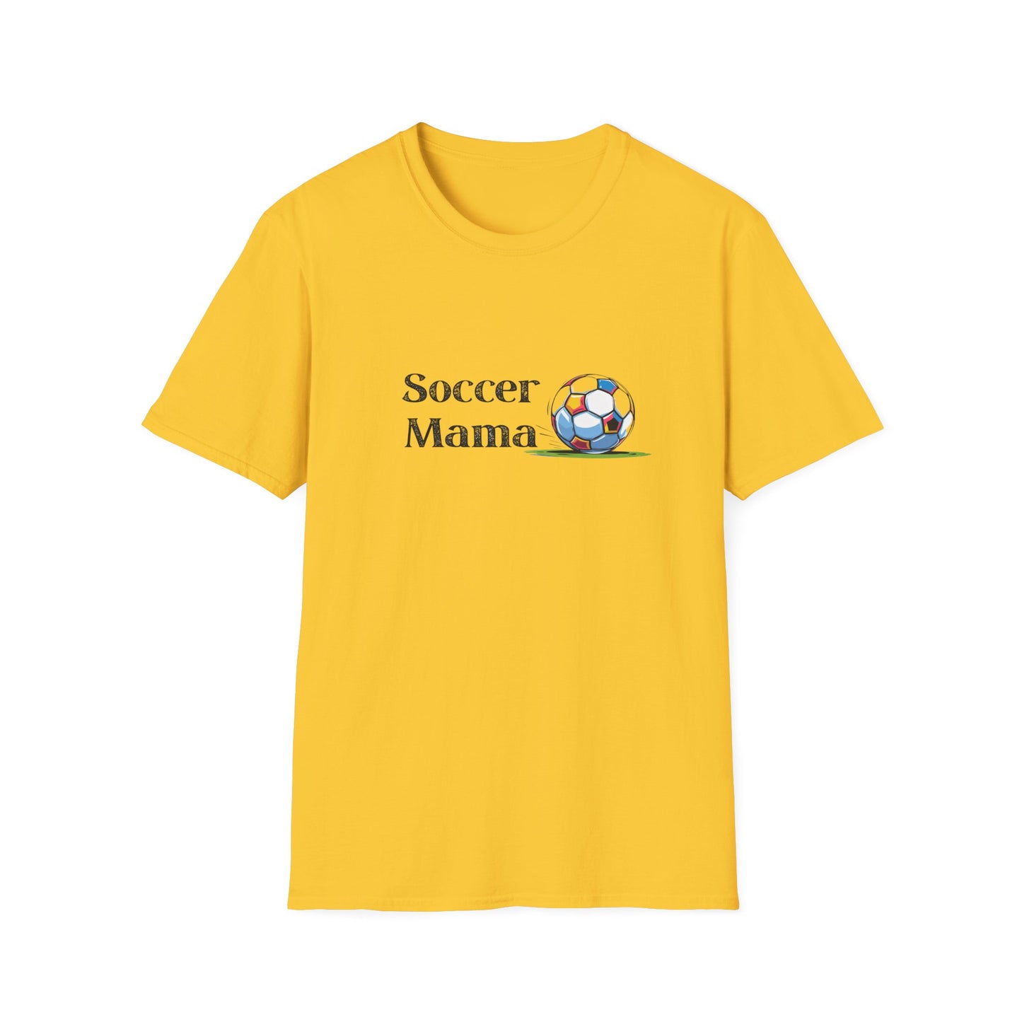 Soccer Mama T-Shirt | Unisex Softstyle Tee for Sports Moms, Gift for Soccer Lovers, Casual Wear, Team Spirit, Birthday Present