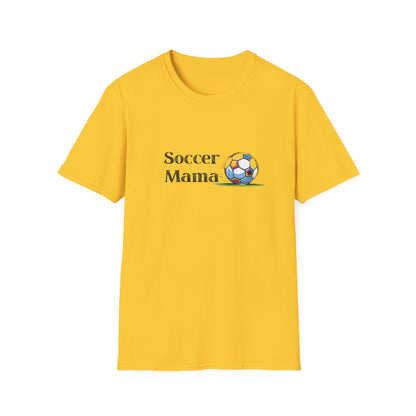 Soccer Mama T-Shirt | Unisex Softstyle Tee for Sports Moms, Gift for Soccer Lovers, Casual Wear, Team Spirit, Birthday Present