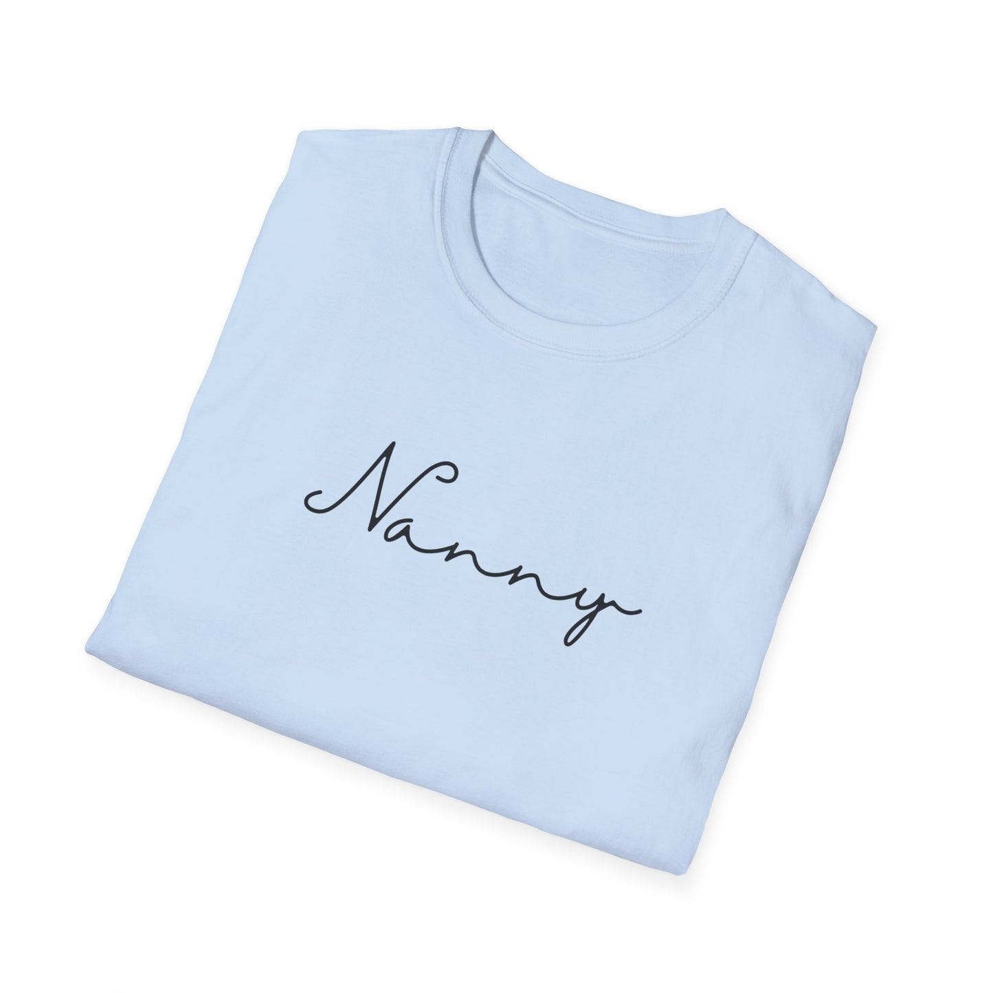 Nanny Softstyle T-Shirt for Caregivers, Gift for Grandparents, Casual Wear, Family Gatherings, Everyday Comfort