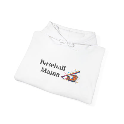 Baseball Mama Hooded Sweatshirt | Sports Apparel, Gift for Moms, Cozy Hoodie, Casual Wear, Parenting Merchandise