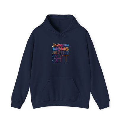 Instagram Moms Hooded Sweatshirt, Funny Mom Gift, Unisex Hoodie, Casual Wear, Gift for Her, Mother's Day Gift, Everyday Comfort